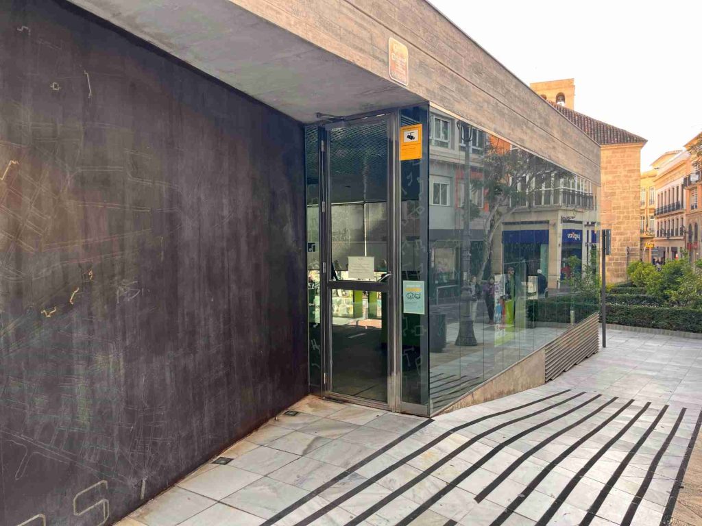 Entrance to the network of underground air raid shelters in Almería