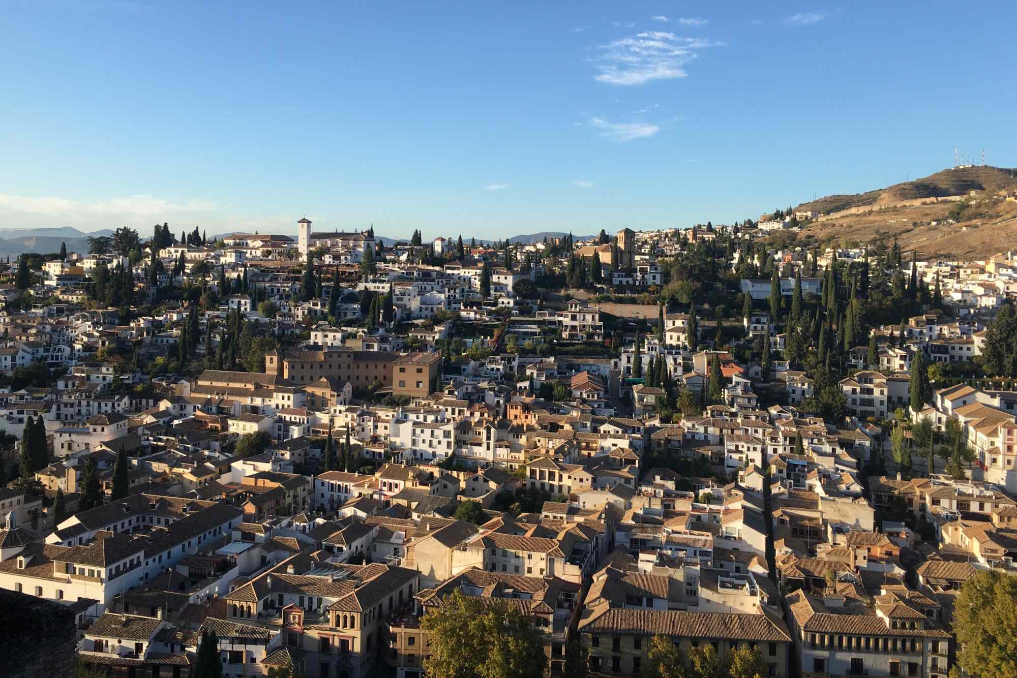 View of the Albaicín from the Alhambra