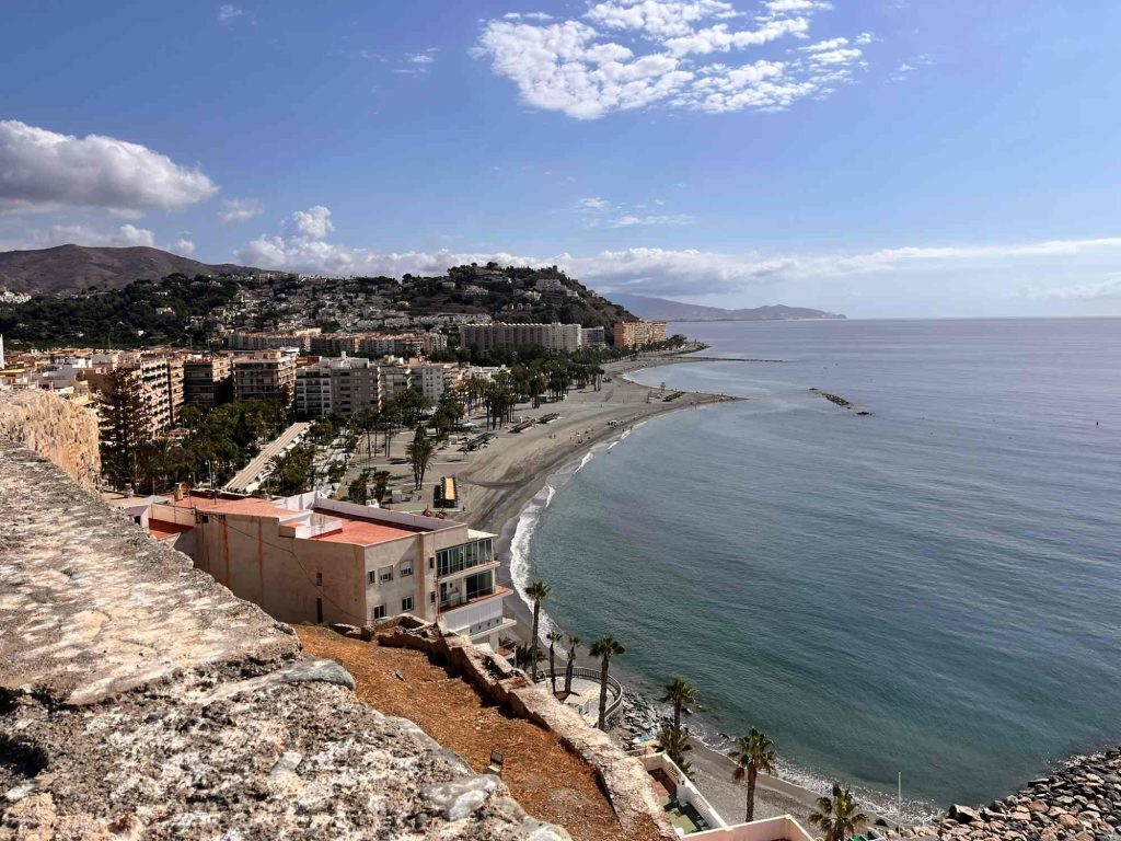 View of the coast at Almuñecar