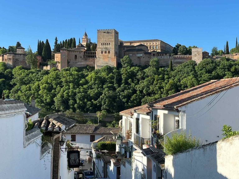 View of the Alhambra from the Lower Albaicín in Granada