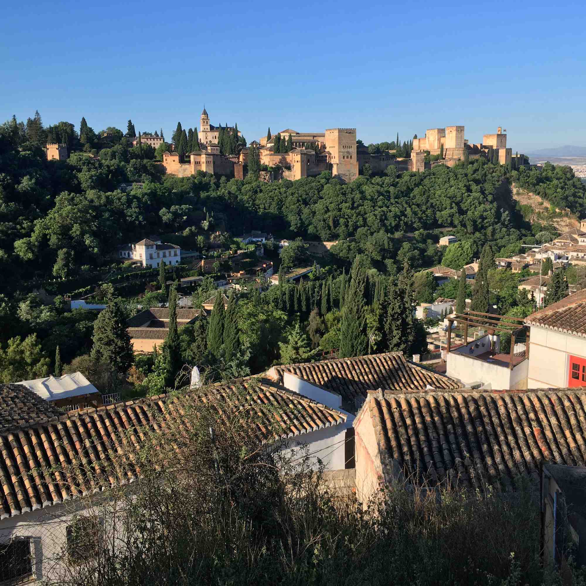 Mirador de Mario Maya in Granada with views of the Alhambra