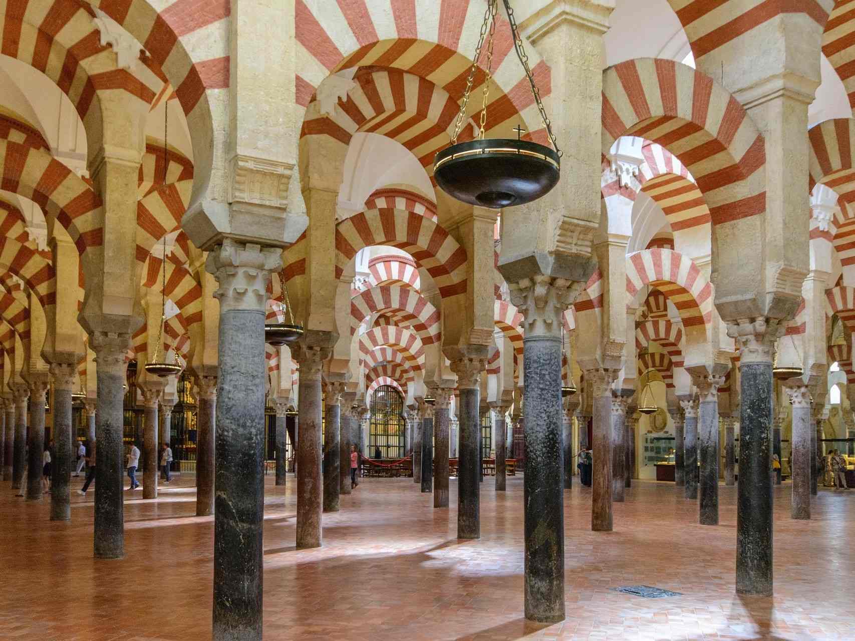 Double arches in the Mosque-Cathedral of Córdoba