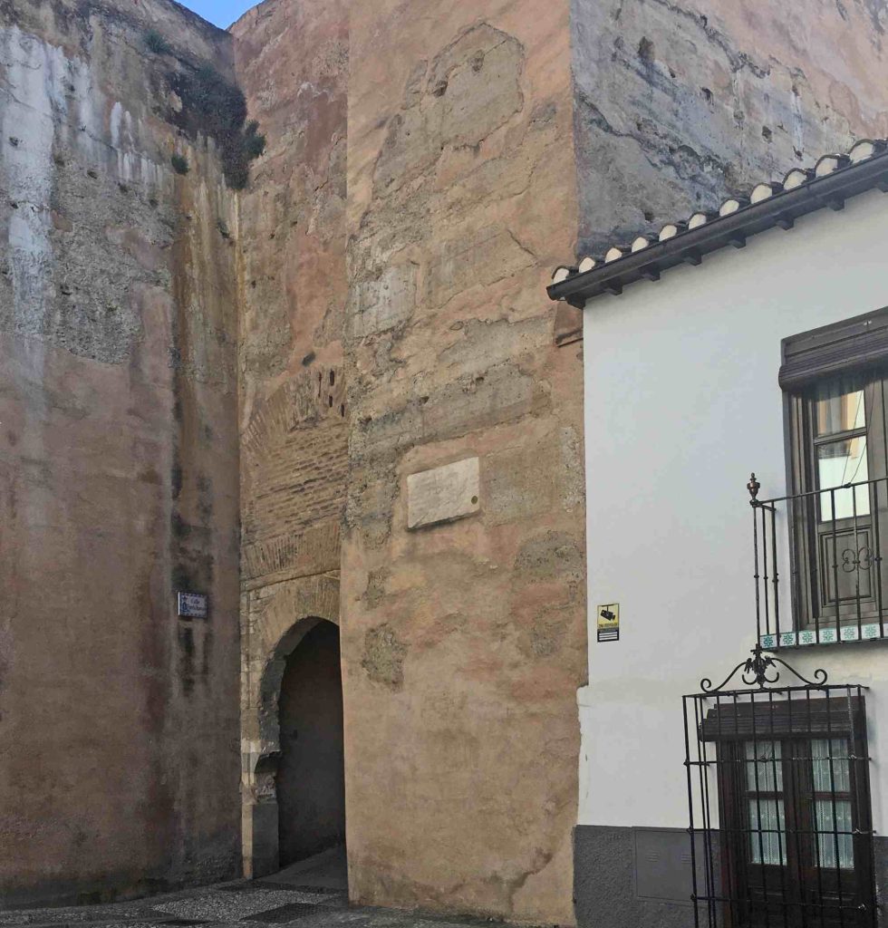 Puerta de las Pesas in the Albaicín in Granada