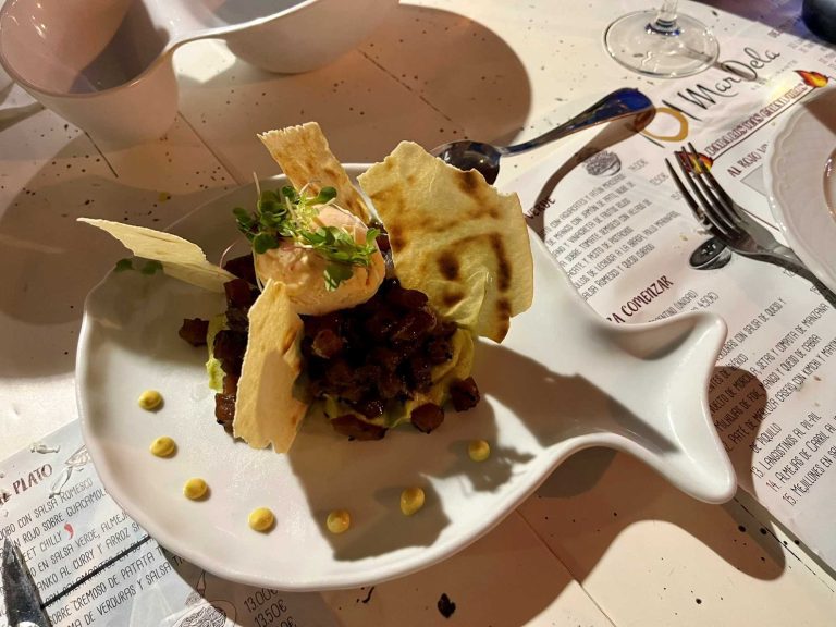 Restaurant dish in Andalucía