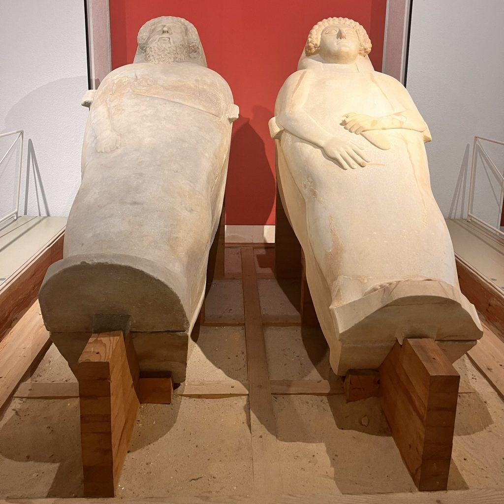 Phoenician sarcophagi in the Museum of Cádiz