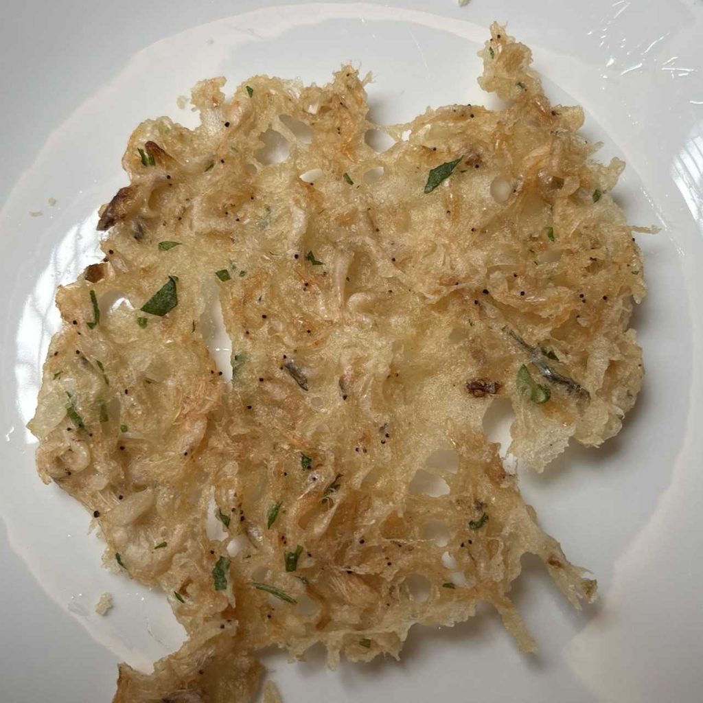 Tortillita de camarones